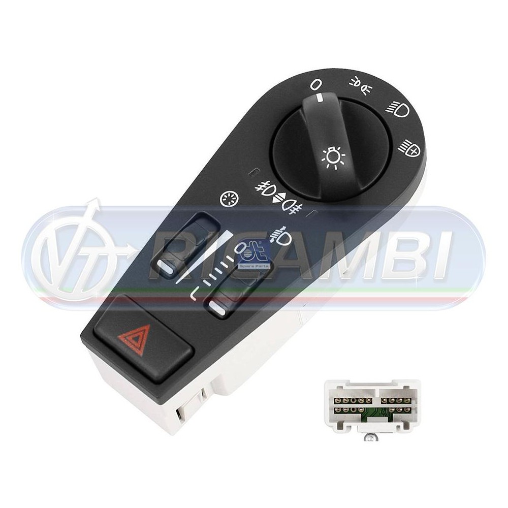 2 - INTERRUTTORE LUCI VOLVO FH 2 C/REGOL. ALTEZZA