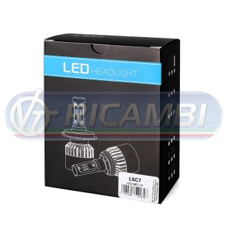 2 - KIT LAMPADINE H7 LED 9-32V 40W 10.000 LUMEN IN COPPIA