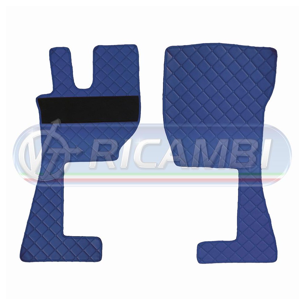 2 - TAPPETI VOLVO FH 2/3/4 TRUCKER BLU IN COPPIA