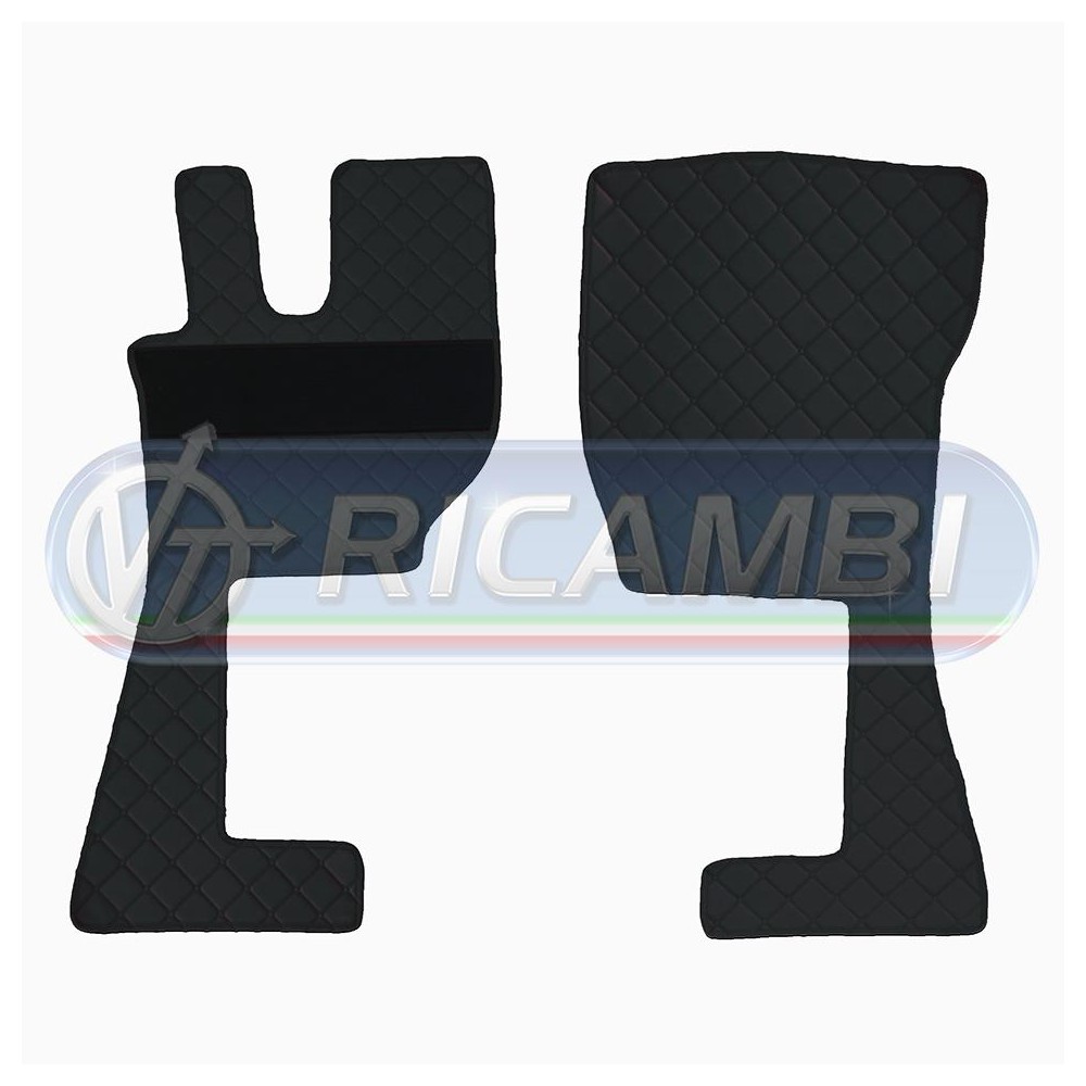 2 - TAPPETI VOLVO FH 2/3/4 TRUCKER NERO IN COPPIA