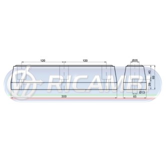 2 - TAMPONE PARACOLPI EPDM 300x65x70