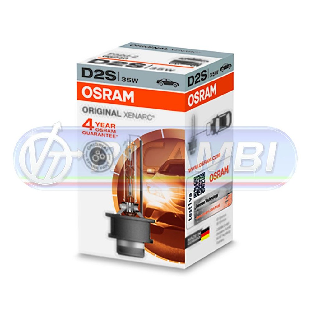 2 - LAMPADA XENON D2S 4500K 35W XENARC ORIG. OSRAM