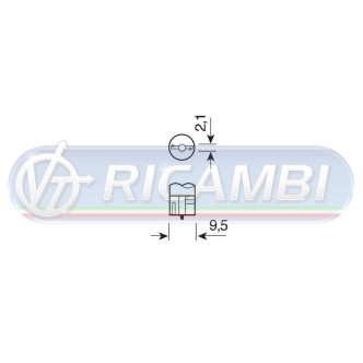 2 - LAMPADINA T10 LED 24V PILOT IN COPPIA