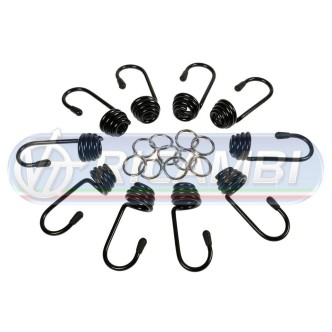 2 - GANCI FUNE ELASTICA KIT 10 PZI DIAM. 10 MM
