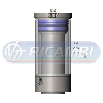2 - CILINDRO SPONDA GS100-80 DHOLLANDIA