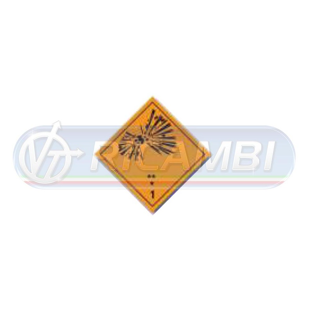 1 - ADESIVO ADR 300X300 CL1 SOSTANZE ESPLOSIVE