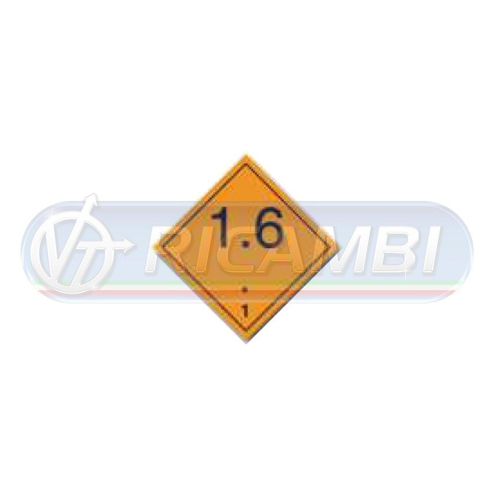 1 - ADESIVO ADR 300X300 CL1.6 SOSTANZE ESPLOSIVE