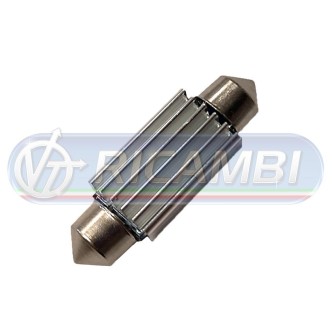 1 - LAMPADINA SILURO 39 mm 28V 12 LED SMD2016 CANBUS