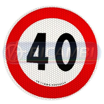 1 - ADESIVO VELOCITA LIMITE 40