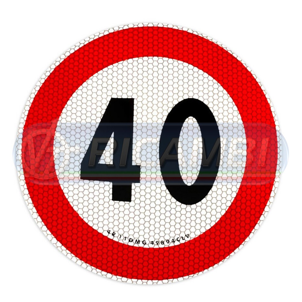 1 - ADESIVO VELOCITA LIMITE 40