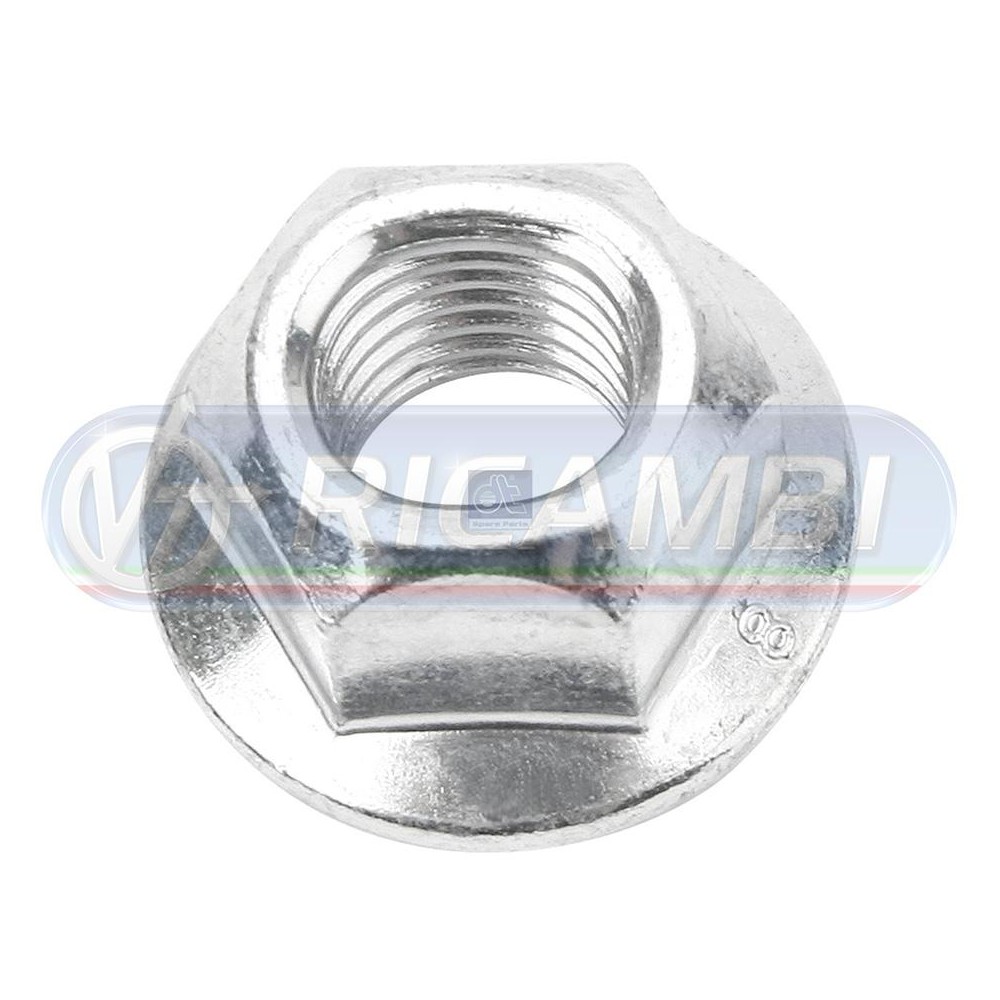 2 - DADO FLANGIATO PER FASCETTA A 'V' M10