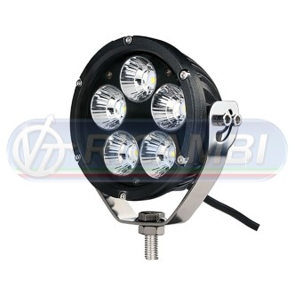 2 - FARETTO DA LAVORO ROTONDO 5 LED CREE  50W