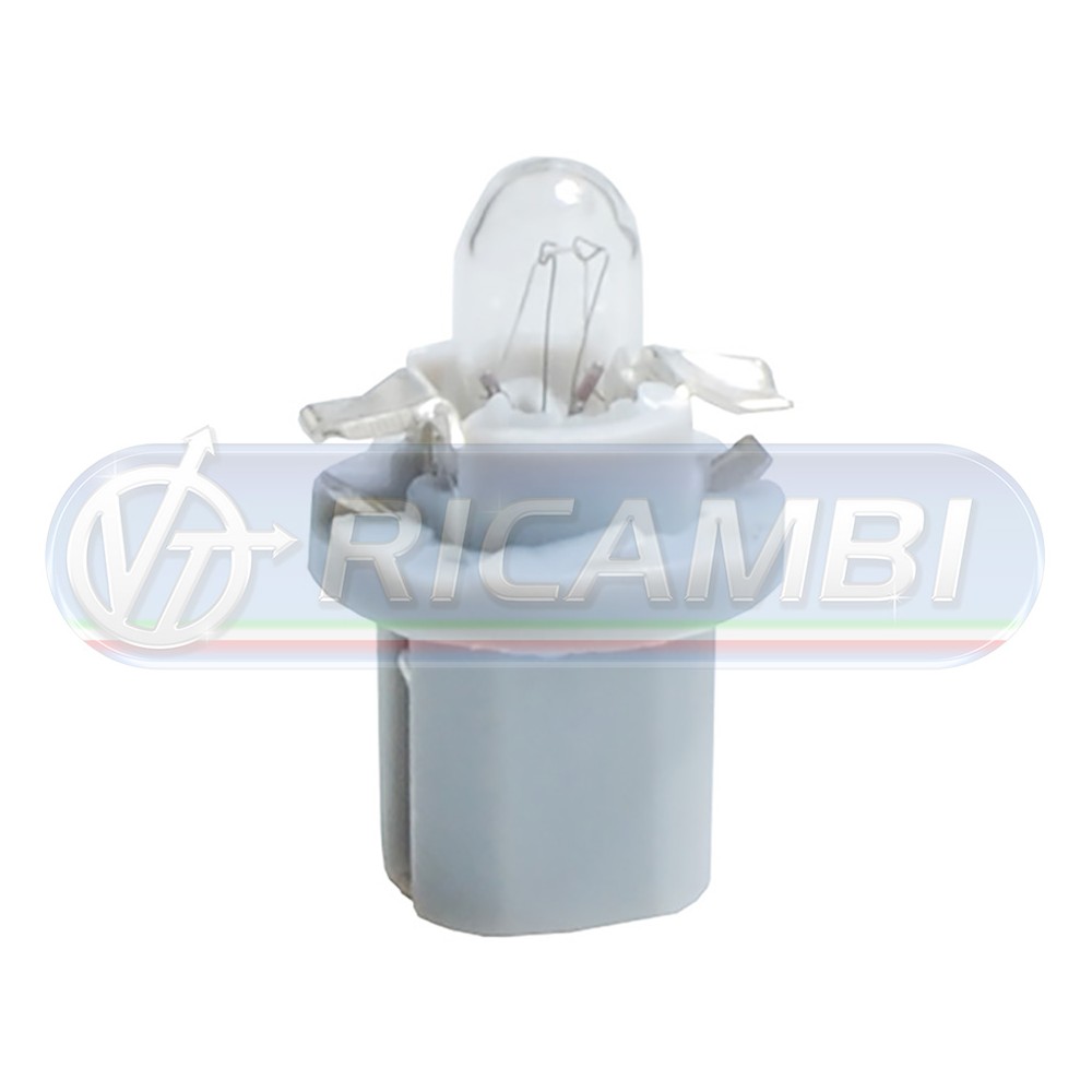 2 - LAMPADINA QUADRO B8,5D 24V GRIGIA