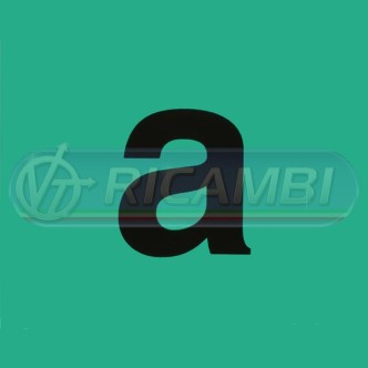 2 - LETTERA ADESIVA 'a' 500X400 AGRICOLI