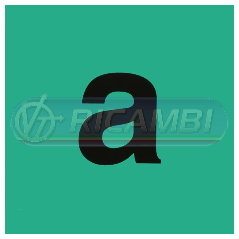 2 - LETTERA ADESIVA 'a' 500X400 AGRICOLI