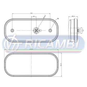 1 - FANALE POST. FULL LED 6 FUNZIONI 12-36V C/RETRONEBBIA