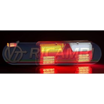 1 - FANALE POST. KINGPOINT FULL LED 6 FUNZIONI 12-36V C/CORNETTO SX