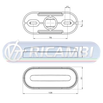 1 - FANALINO INGOMBRO STRISCIA A LED ADR BIANCO