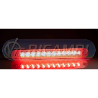 1 - FANALINO INGOMBRO 12 LED ROSSO