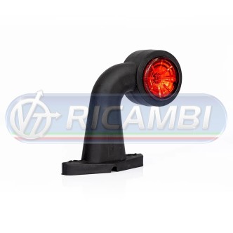 1 - FANALINO INGOMBRO POST. 2 LED 12/24V MEDIO 90° DX/SX