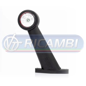 1 - FANALINO INGOMBRO POST. 2 LED 12/24V LUNGO 60° DX/SX