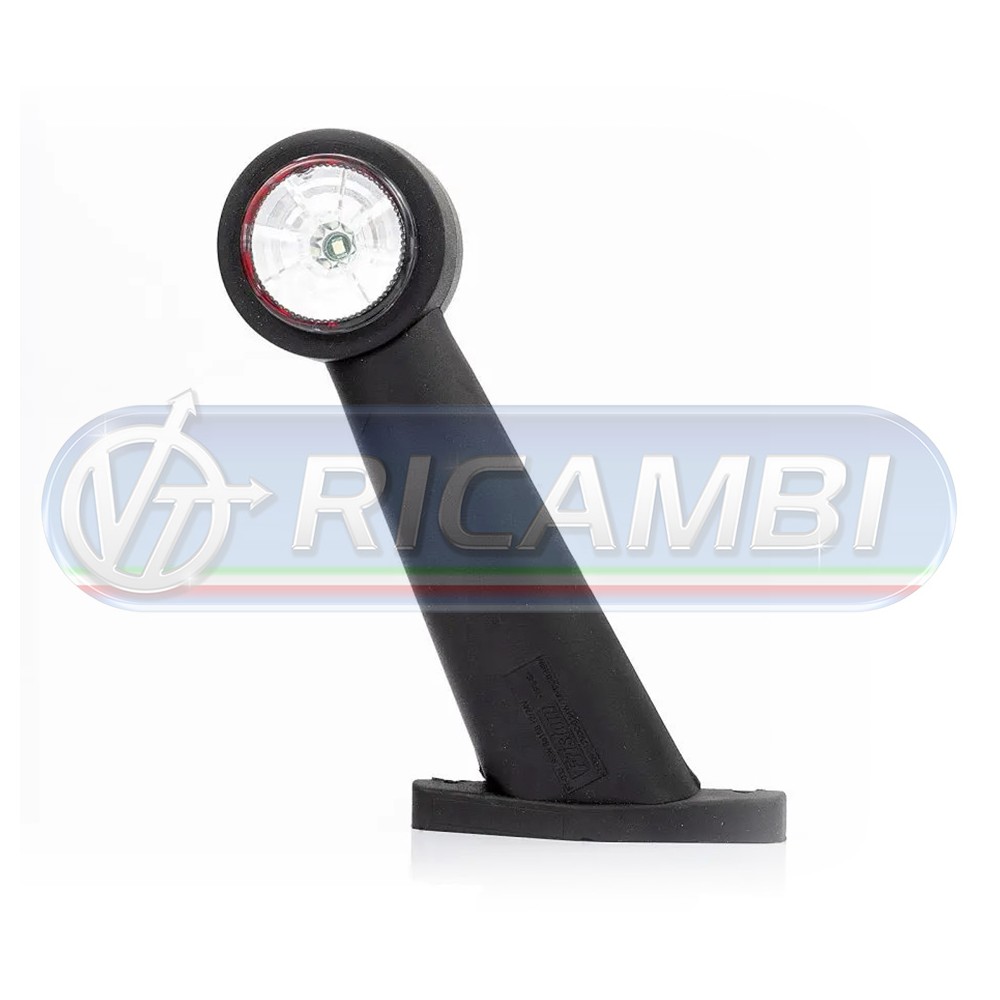 1 - FANALINO INGOMBRO POST. 2 LED 12/24V LUNGO 60° DX/SX