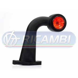 1 - FANALINO INGOMBRO POST. 2 LED 12/24V LUNGO 90° DX/SX