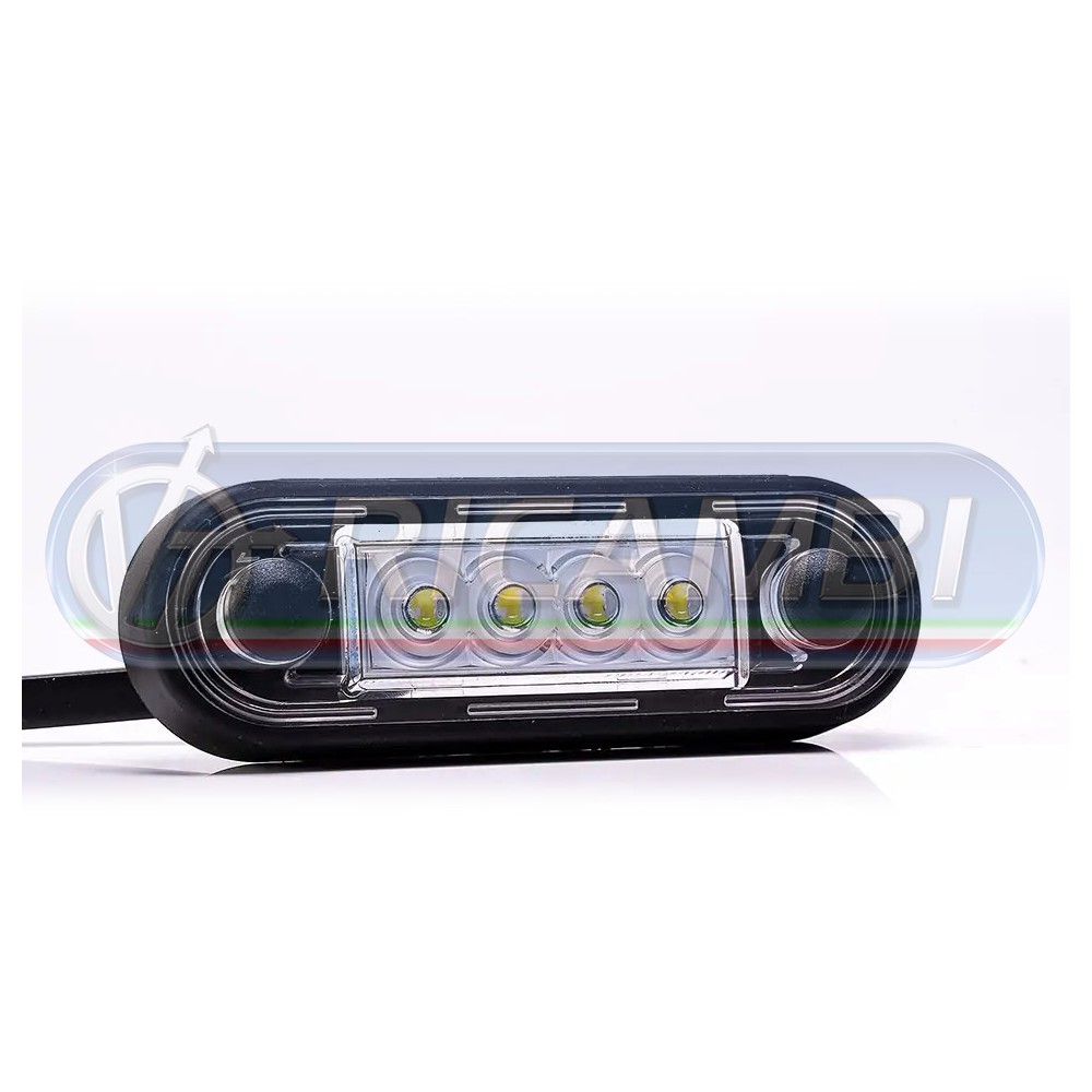 1 - FANALINO INGOMBRO A INCASSO 4 LED BIANCO