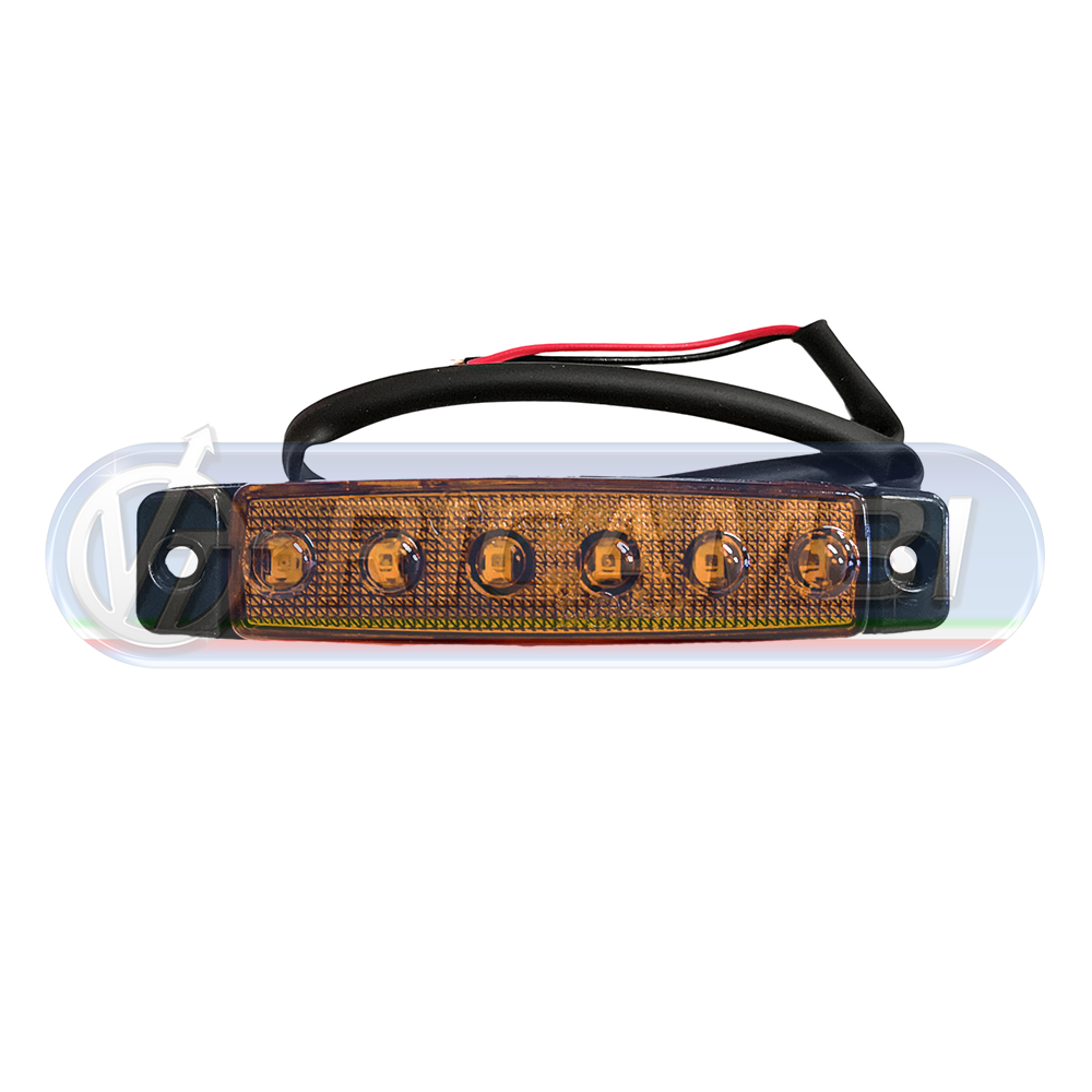 1 - FANALINO INGOMBRO 6 LED ARANCIO