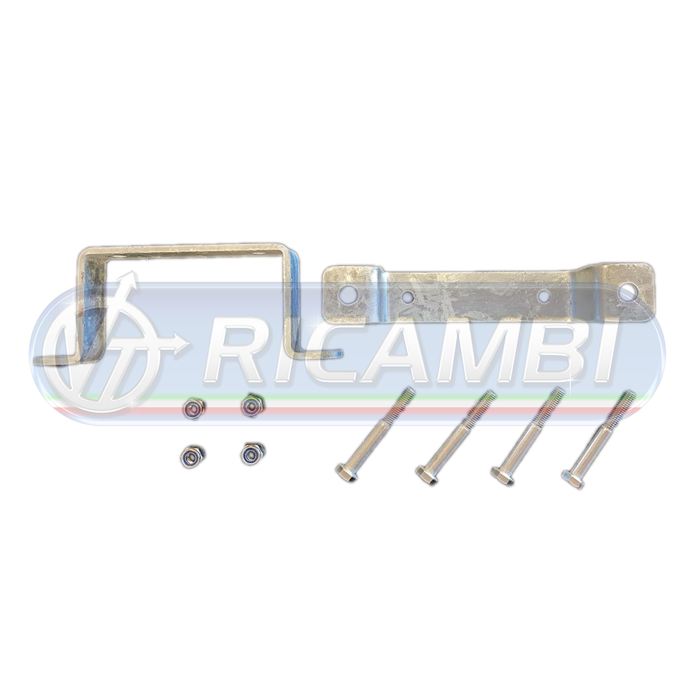 1 - SUPPORTO ZINCATO PER FERMAPORTA STOPPER 144X30X55 H55