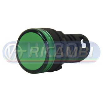 1 - SPIA LUMINOSA VERDE 24V ANTEO