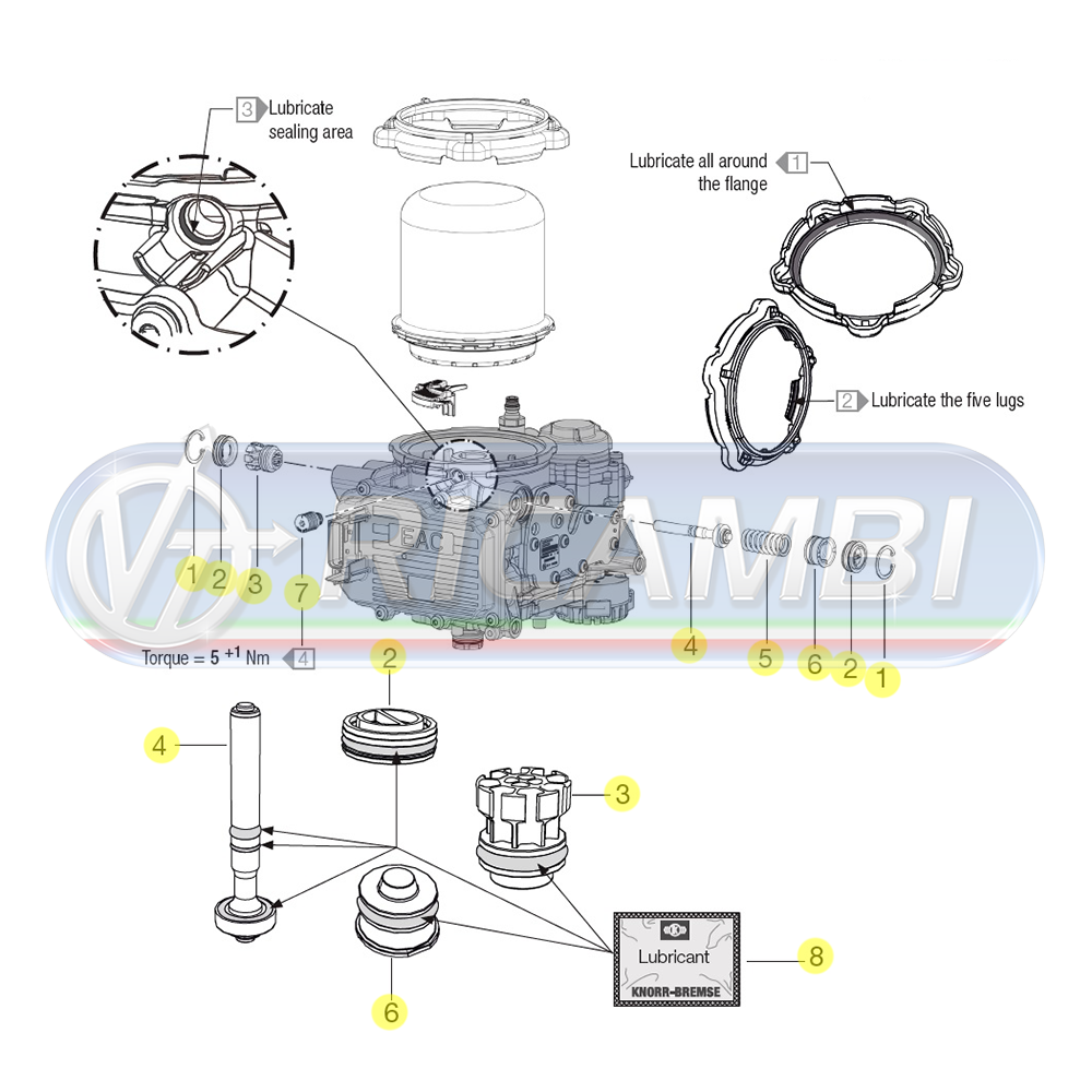 1 - KIT REV. ESSICATORE KNORR FH 4