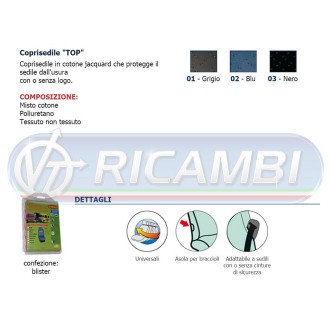 1 - COPRISEDILE MOD CARGO TOP BLU