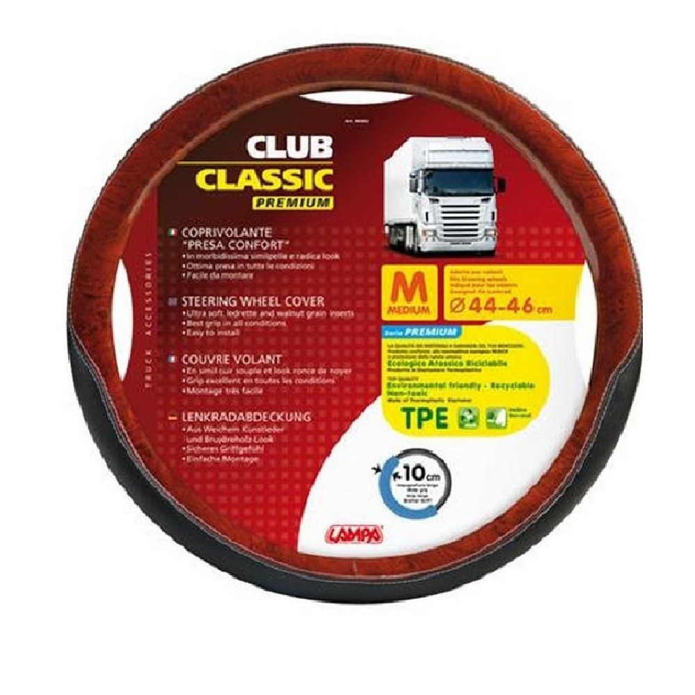 1 - COPRIVOLANTE M 44-46 CM SIMILPELLE NERO/RADICA