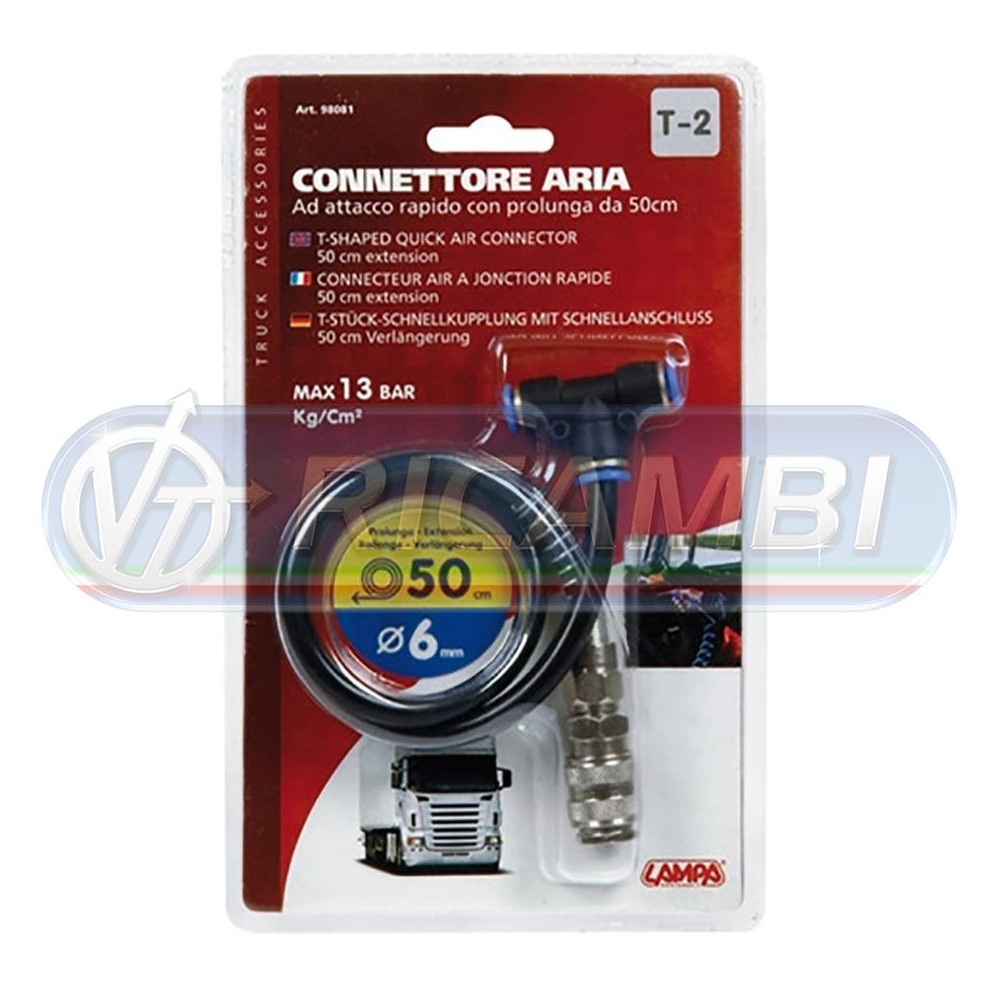 1 - CONNETTORE ARIA T2 C/PROLUNGA  6 - RAP - 6