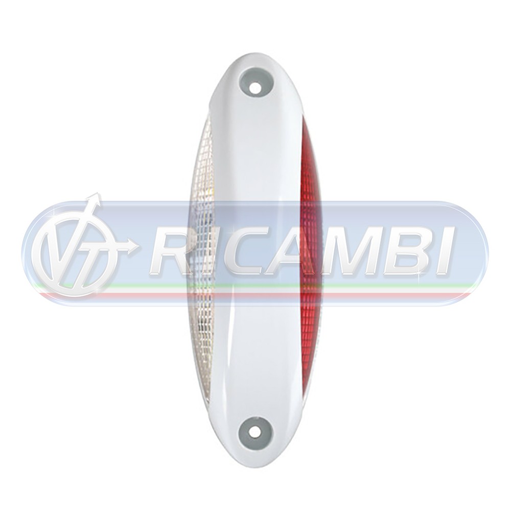 1 - FANALINO INGOMBRO POST. LUXIA 6 LED 24V BIANCA/ROSSA