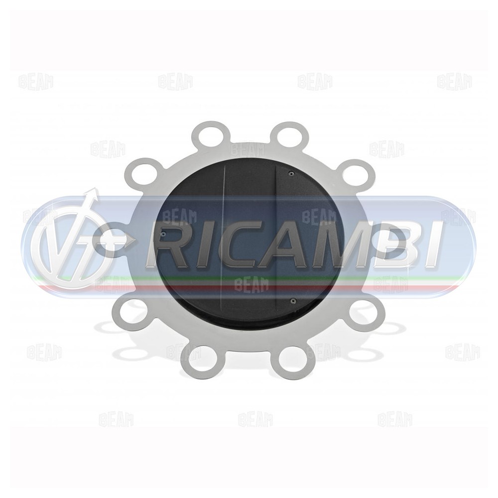 1 - COPRIMOZZO INOX ANT. 10 FORI VENTILATA SX