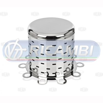 1 - COPRIMOZZO INOX POST. 10 FORI H250