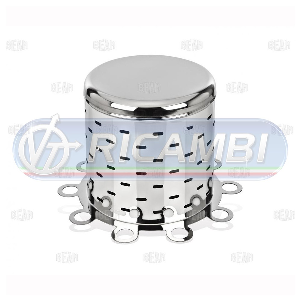 1 - COPRIMOZZO INOX POST. 10 FORI H250