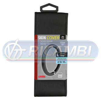 1 - COPRIVOLANTE L 46-48 CM NEOPRENE + SIMILPELLE NERO/NERO