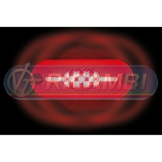 1 - LAMPADA LED LUCE INGOMBRO ROSSA A 3 LED 24V