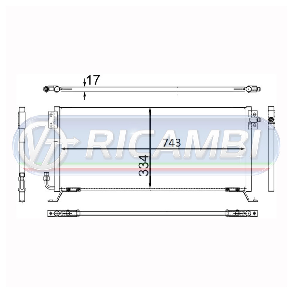 1 - CONDENSATORE CLIMA FH 1 FH 2 LARGO 689
