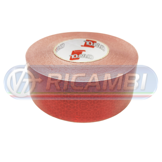 1 - NASTRO RIFLETTENTE ROSSO REFLEXITE AL METRO