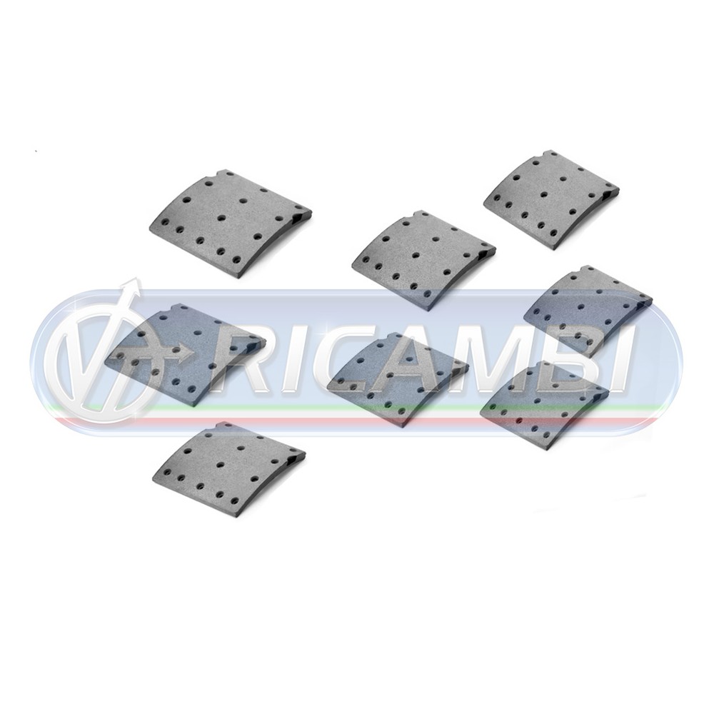 1 - FERODI GANASCE 225 MM STD VOLVO FH FM