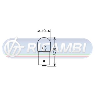1 - LAMPADINA BA15S 24V 10W