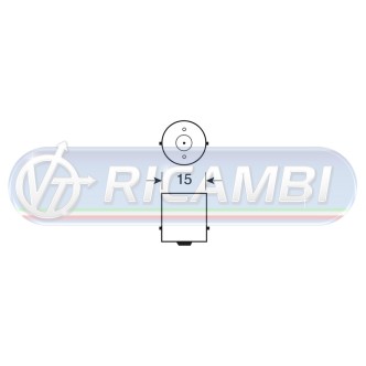 1 - LAMPADINA BA15S 24V 10W