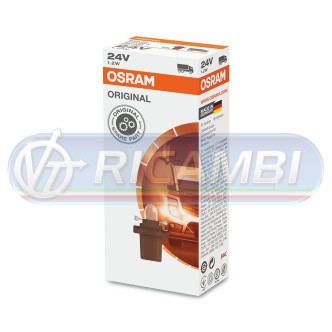 1 - LAMPADINA QUADRO B8,5D 24V MARRON OSRAM