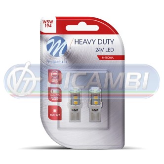 1 - LAMPADINA T10 24V 9 LED OSRAM IN COPPIA