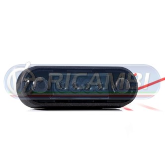 1 - FANALINO INGOMBRO A INCASSO 4 LED DARK ROSSO