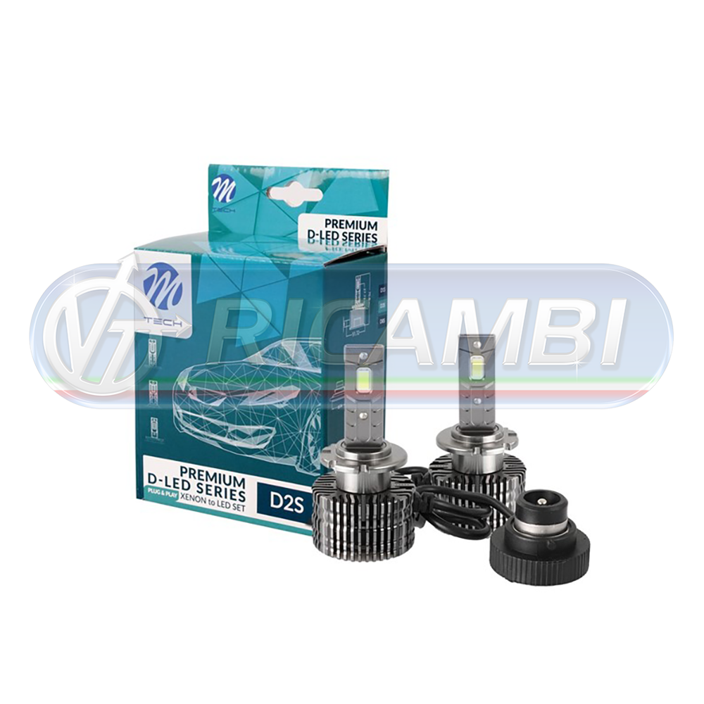 1 - KIT LED 12-24V 6000K CONVERSIONE XENON D2S